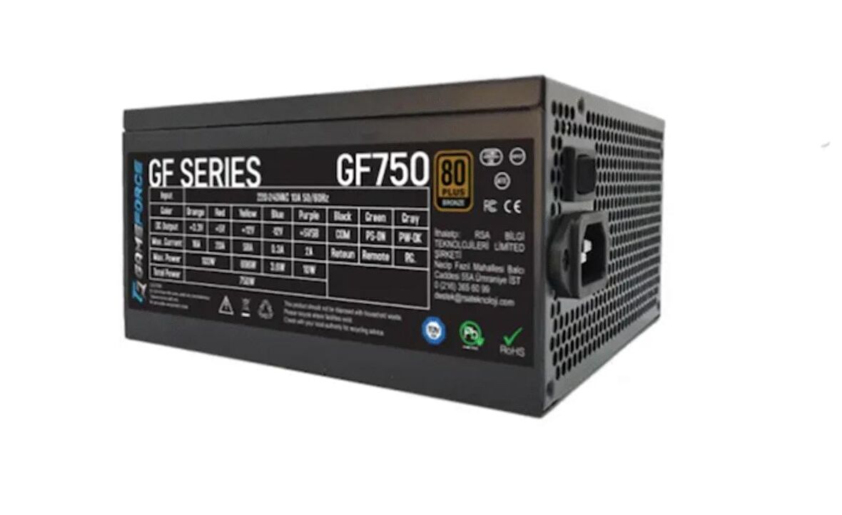 Gameforce GF750 750W 80+ Bronze Güç Kaynağı