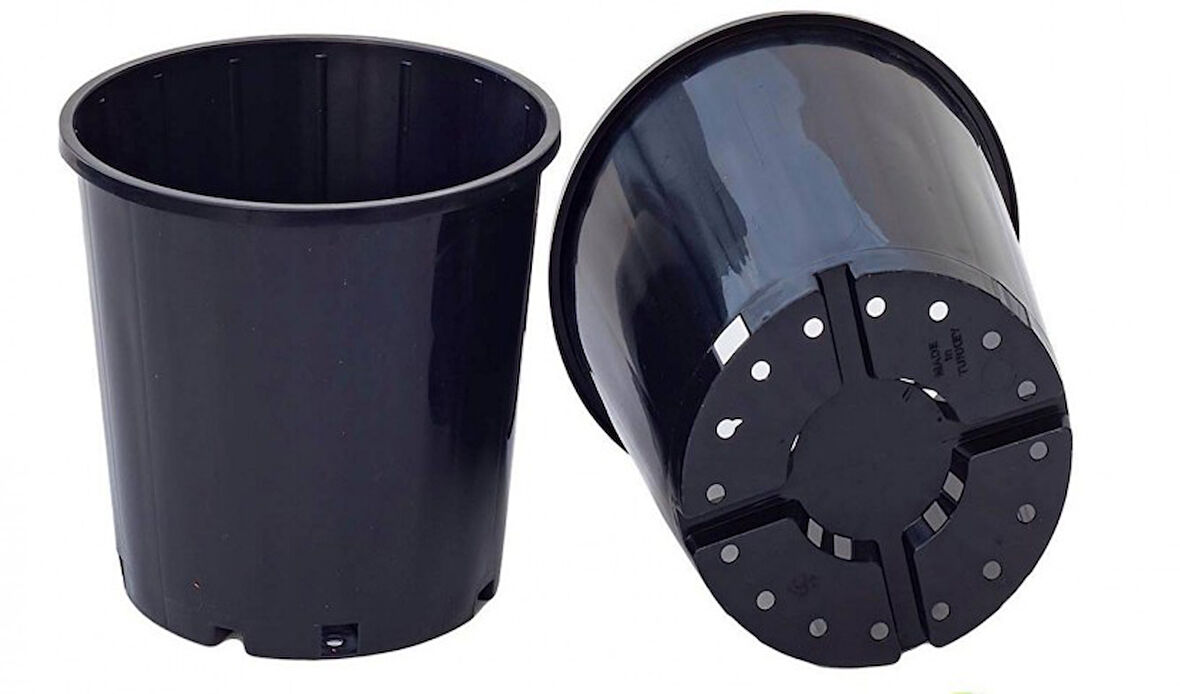 Üretim Saksısı Siyah 30 Adet - 13 CM 1 Lt