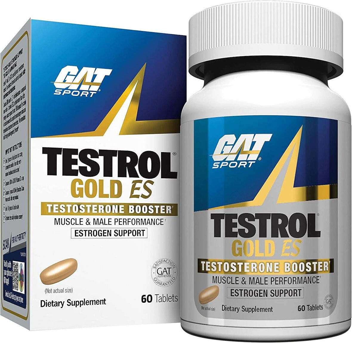 Gat Sport Testrol Gold Es Tribulus + Arginine + Selenium + Fenugreek + Saw Palmetto + Ginkgo Biloba - 60 Tablet