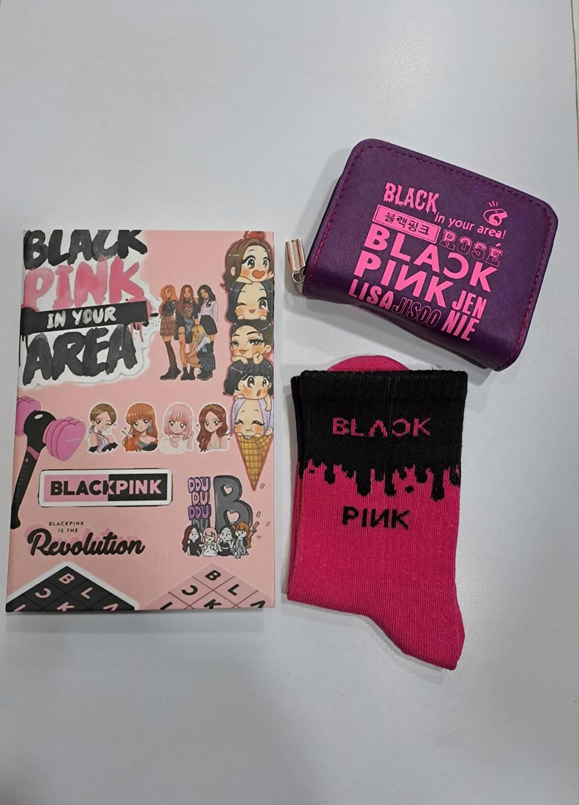 Blackpink Defter Çorap Cüzdan Kombin
