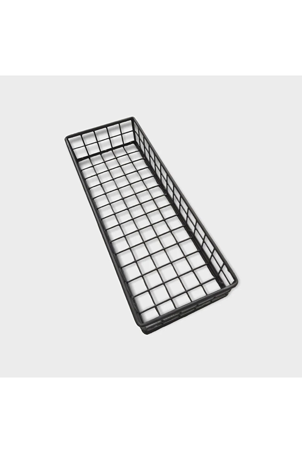 Asortik Düz Dekoratif Tekli Büyük Boy Rüstik Tel Sepet (yeni)