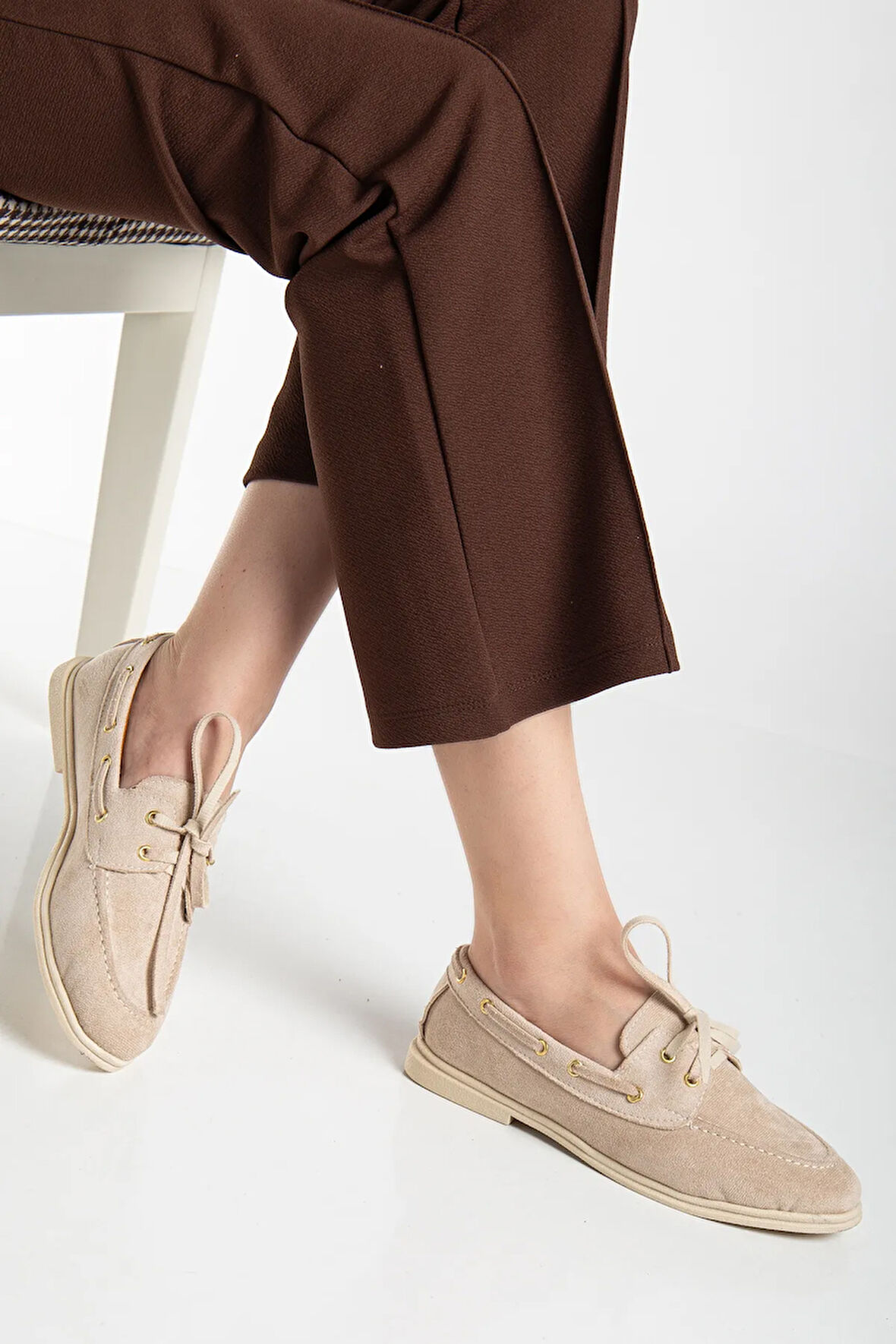Kadın Klasik Timberlnd Muadil Model Loafer Ayakkabı Gen2283