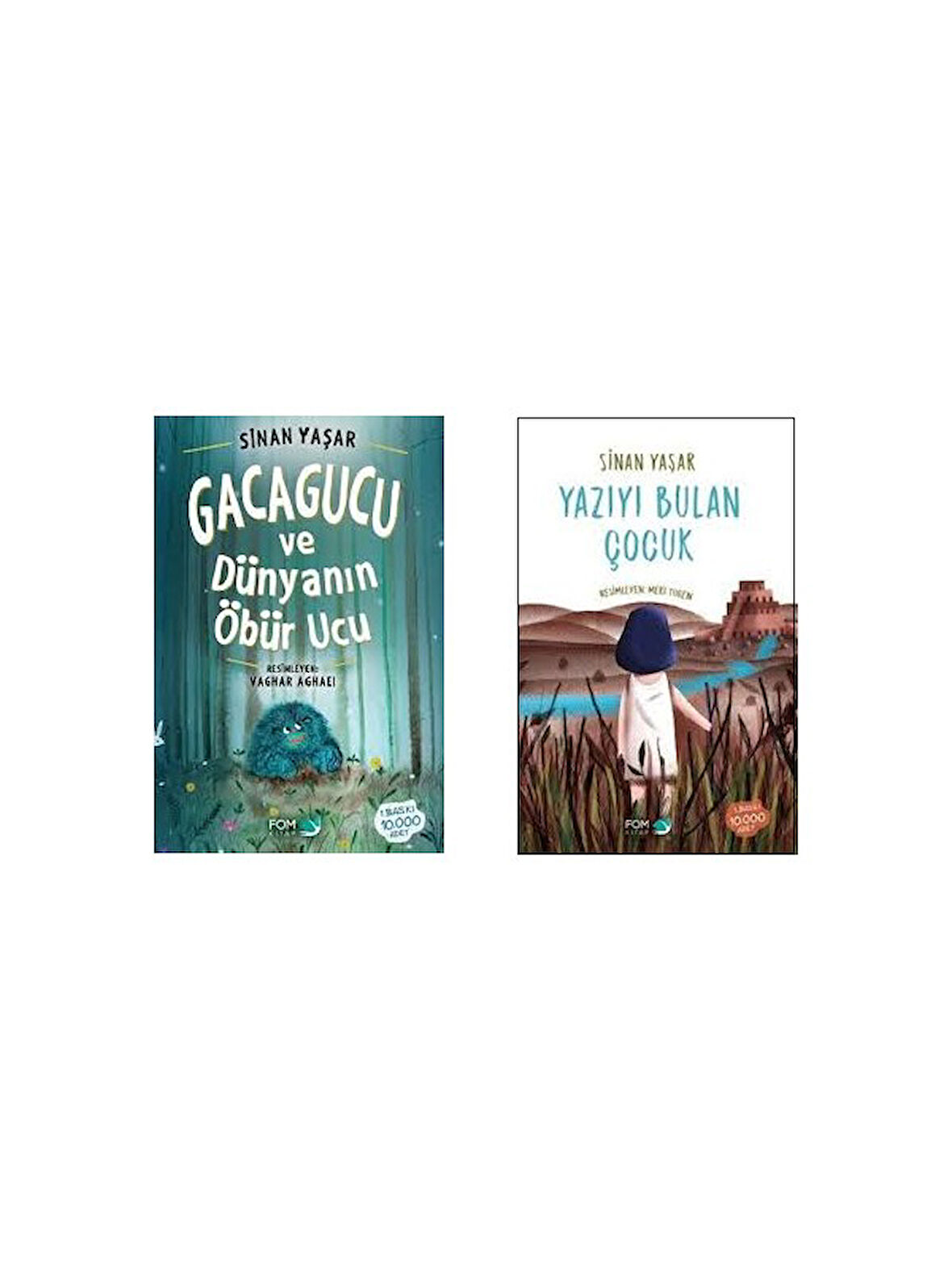 Sinan Yaşar 2 Kitap Set - Gacagucu ve Dünyanın Öbür Ucu - Yazıyı Bulan Çocuk