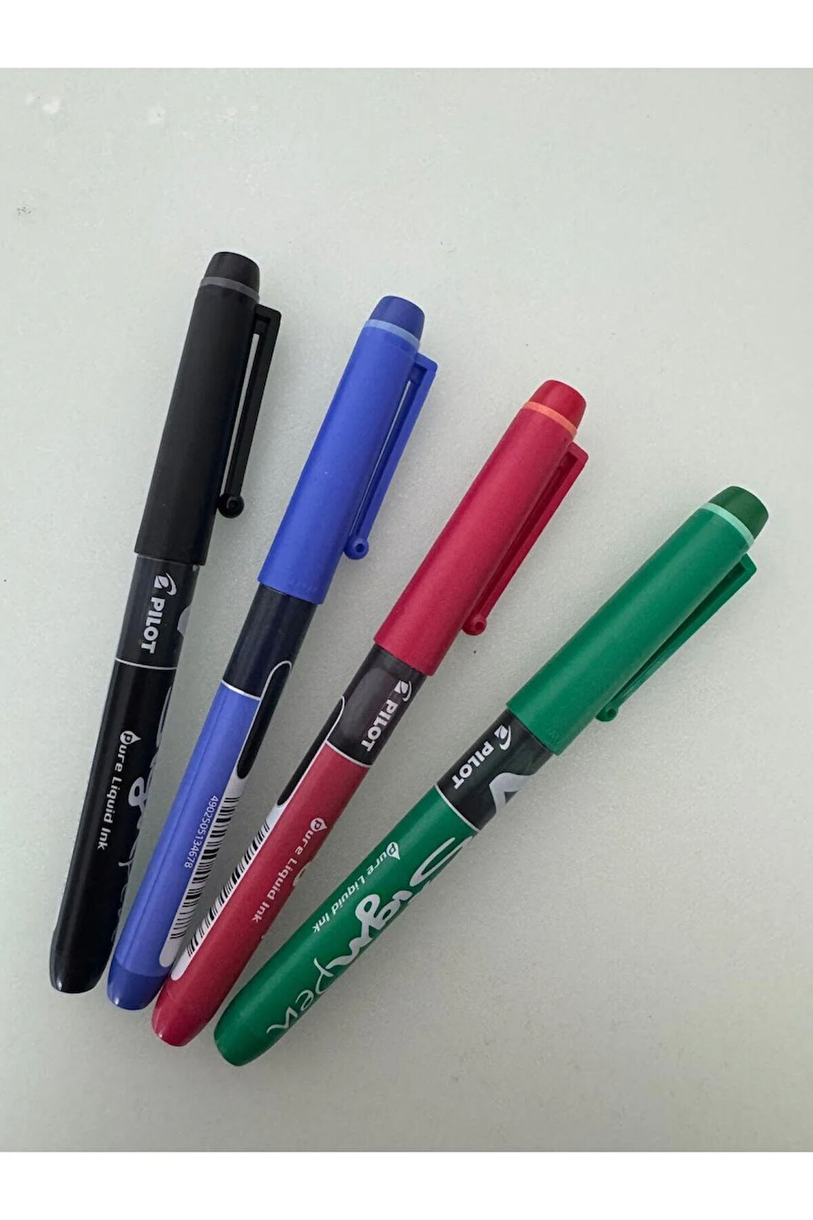 Roller Kalem Signo Pen İmza Kalemi Yeşil Kırmızı Siyah Mavi (4 Adet)