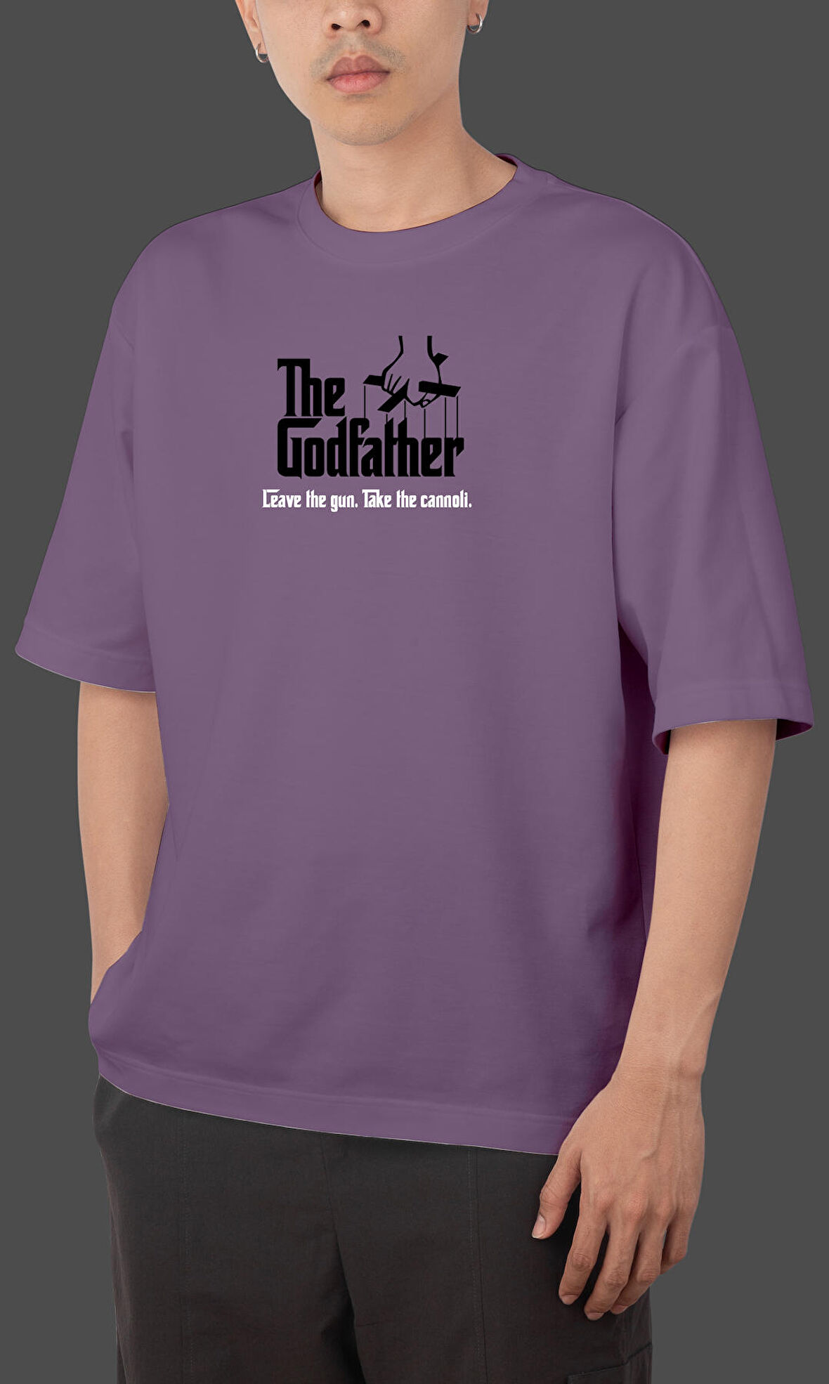 The God Father Tasarım Kadın Erkek Oversize Tişört
