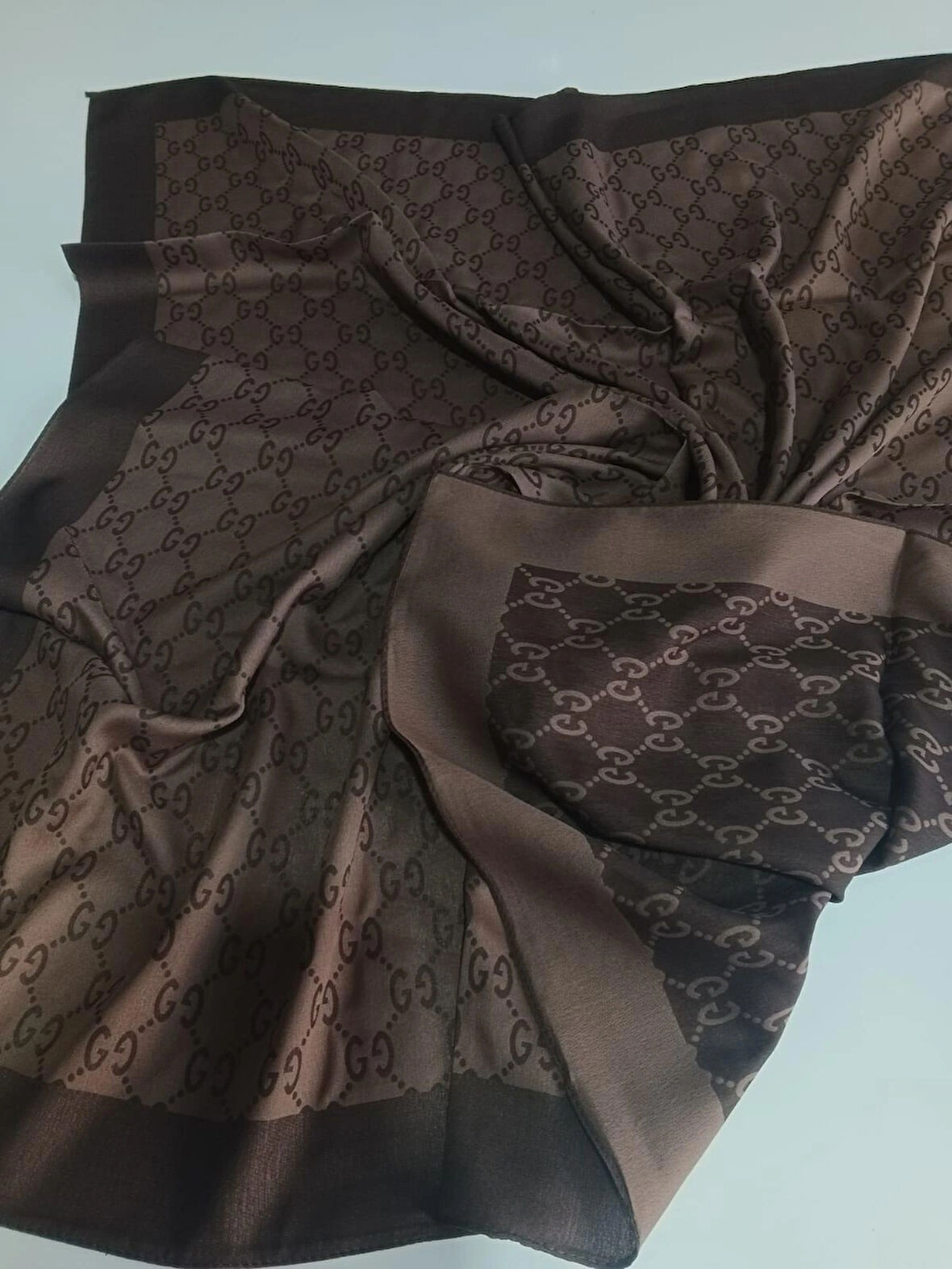 gg desen cift taraflı eşarp k.kahve