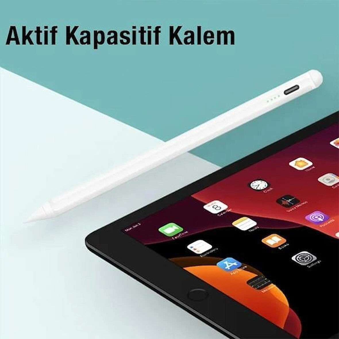 Şarjlı Universal İos ve Android Uyumlu Dokunmatik Stylus Kalem, Telefon Tablet Kalemi