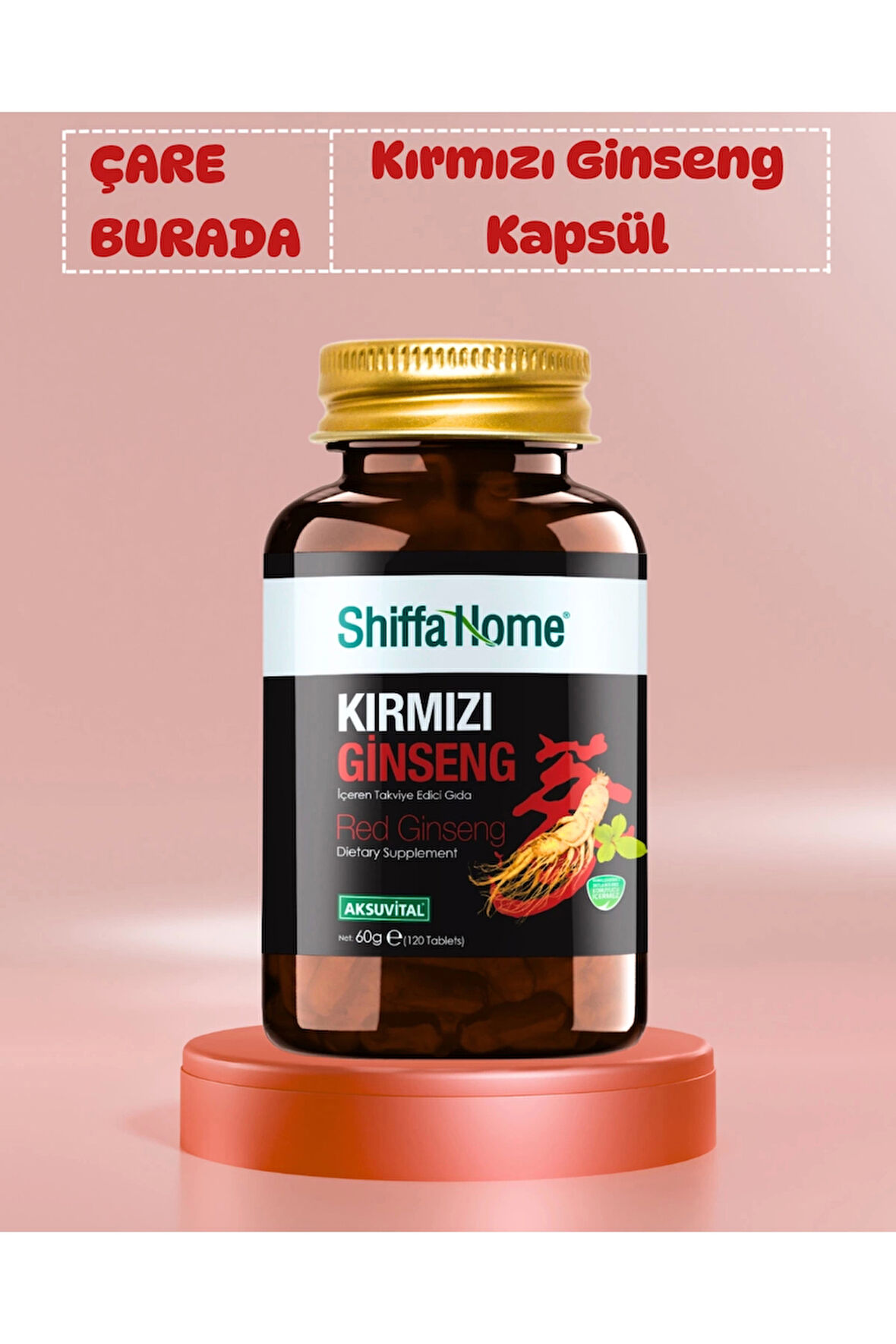 Kırmızı Ginseng Kapsül (120 Adet)