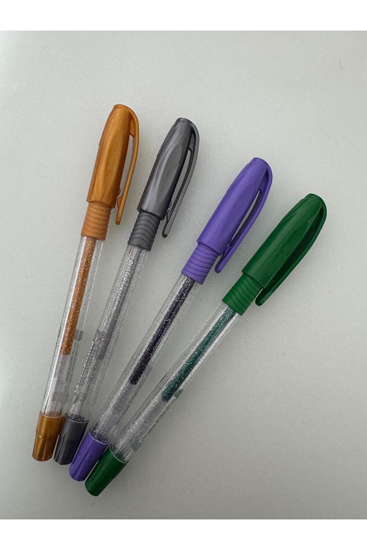 Jel Kalem Jely 1.0 MM Glıtter Simli 4Lü Gold Gümüş Mor Yeşil