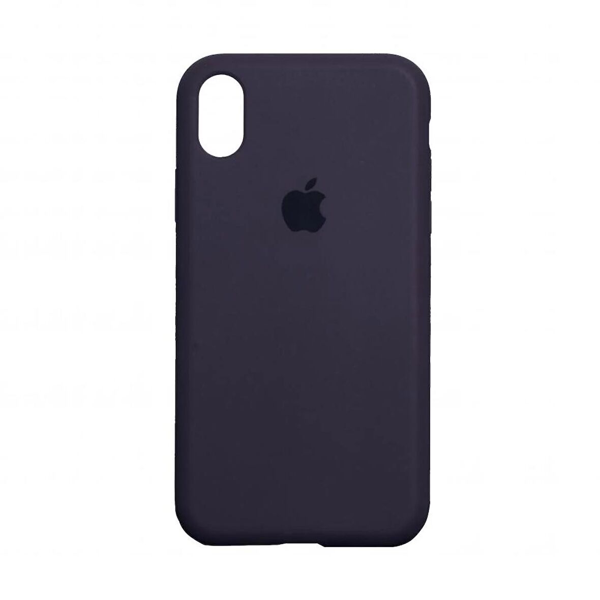 iPhone X ve XS Uyumlu İçi Kadife Logolu Silikon Lansman Kılıf