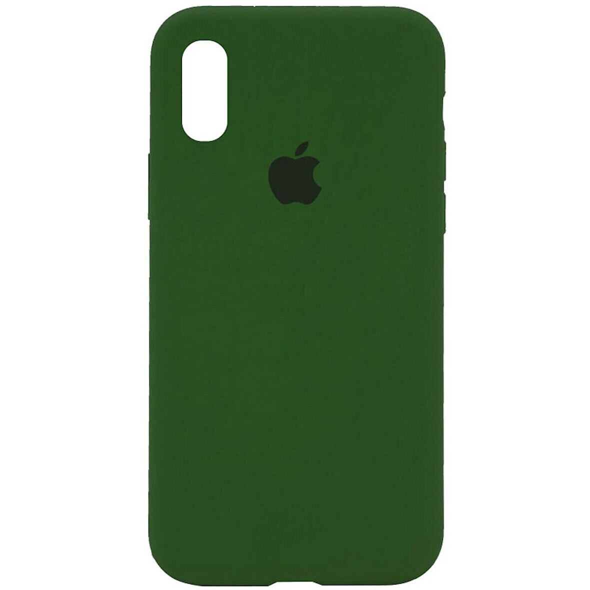 iPhone XR İçi Kadife Logolu Silikon Lansman Kılıf