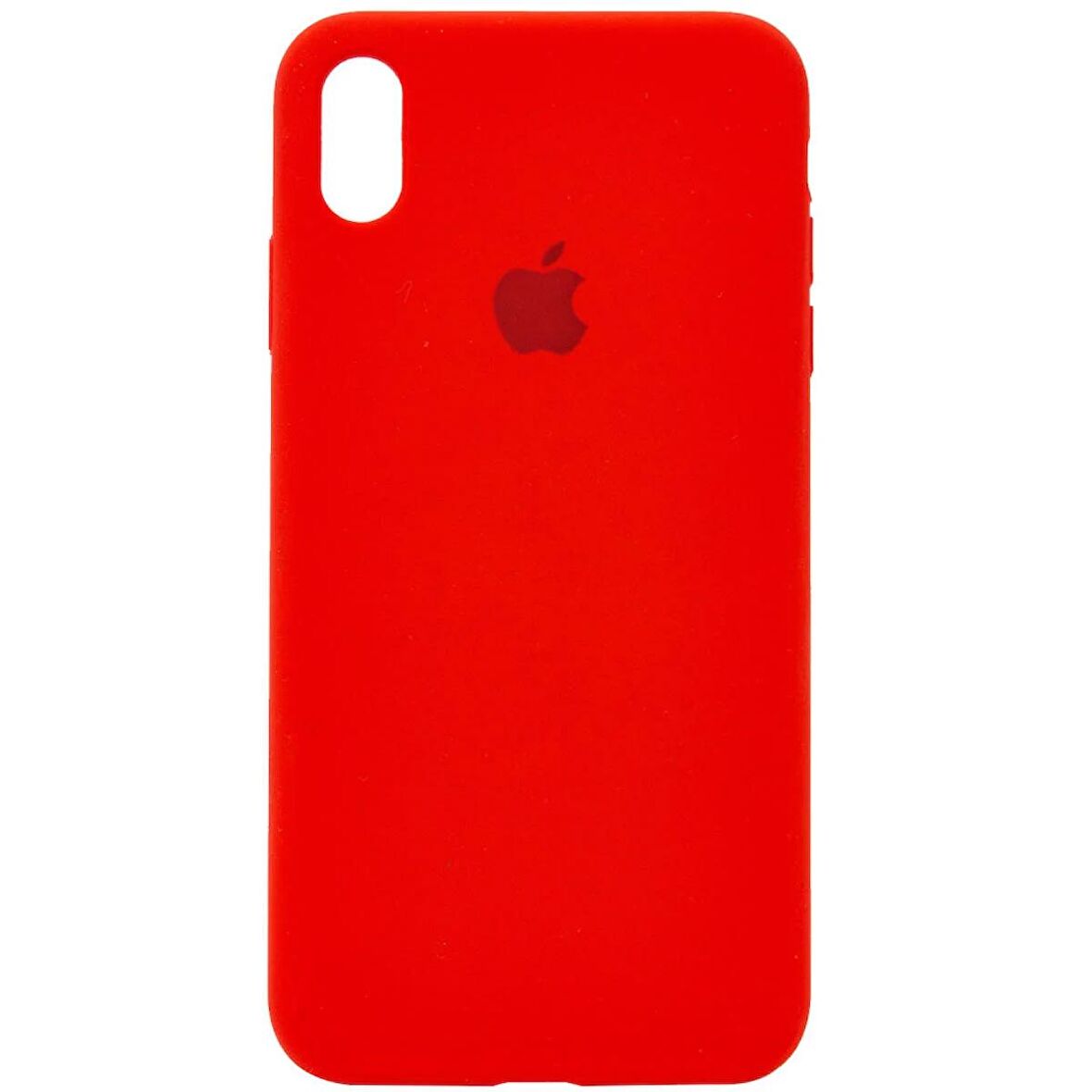 iPhone XR İçi Kadife Logolu Silikon Lansman Kılıf