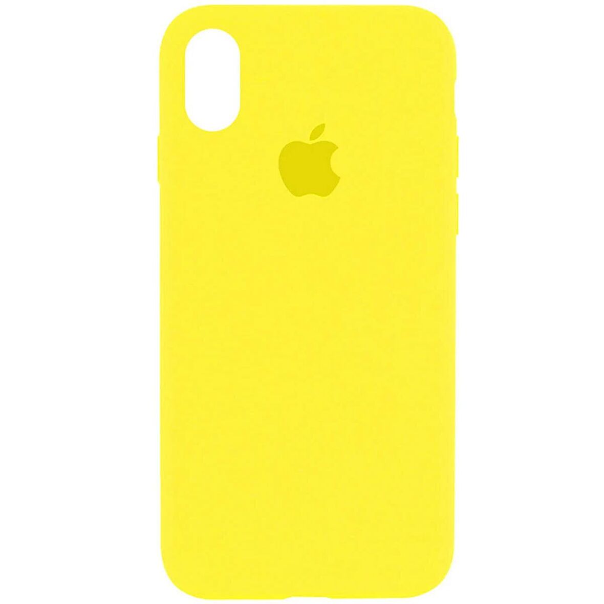 iPhone XR İçi Kadife Logolu Silikon Lansman Kılıf