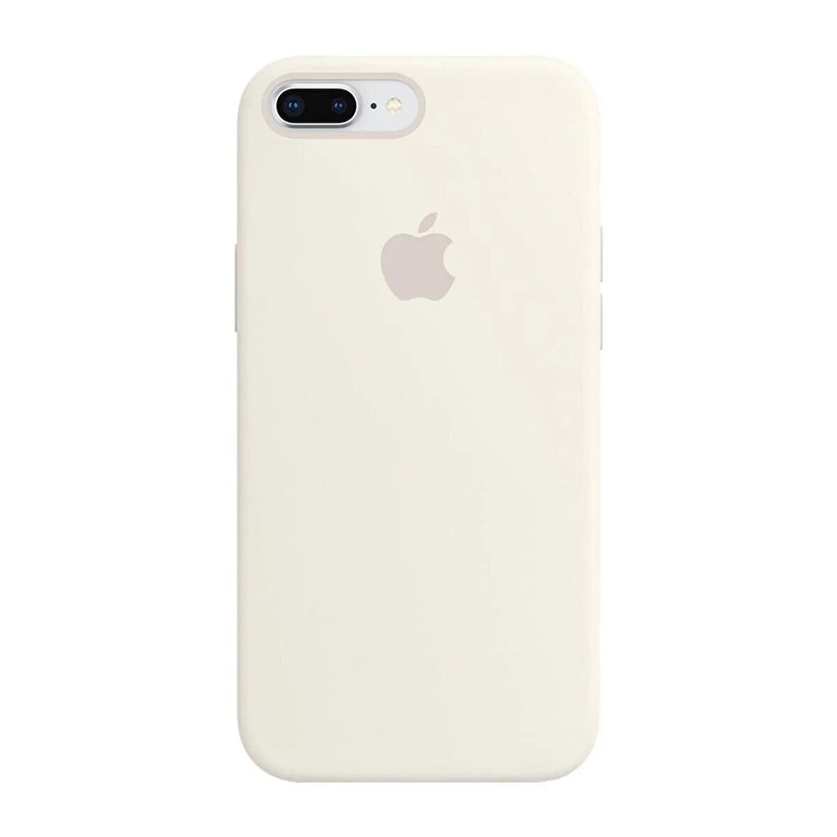 iPhone 7 Plus ve 8 Plus Uyumlu İçi Kadife Logolu Silikon Lansman Kılıf