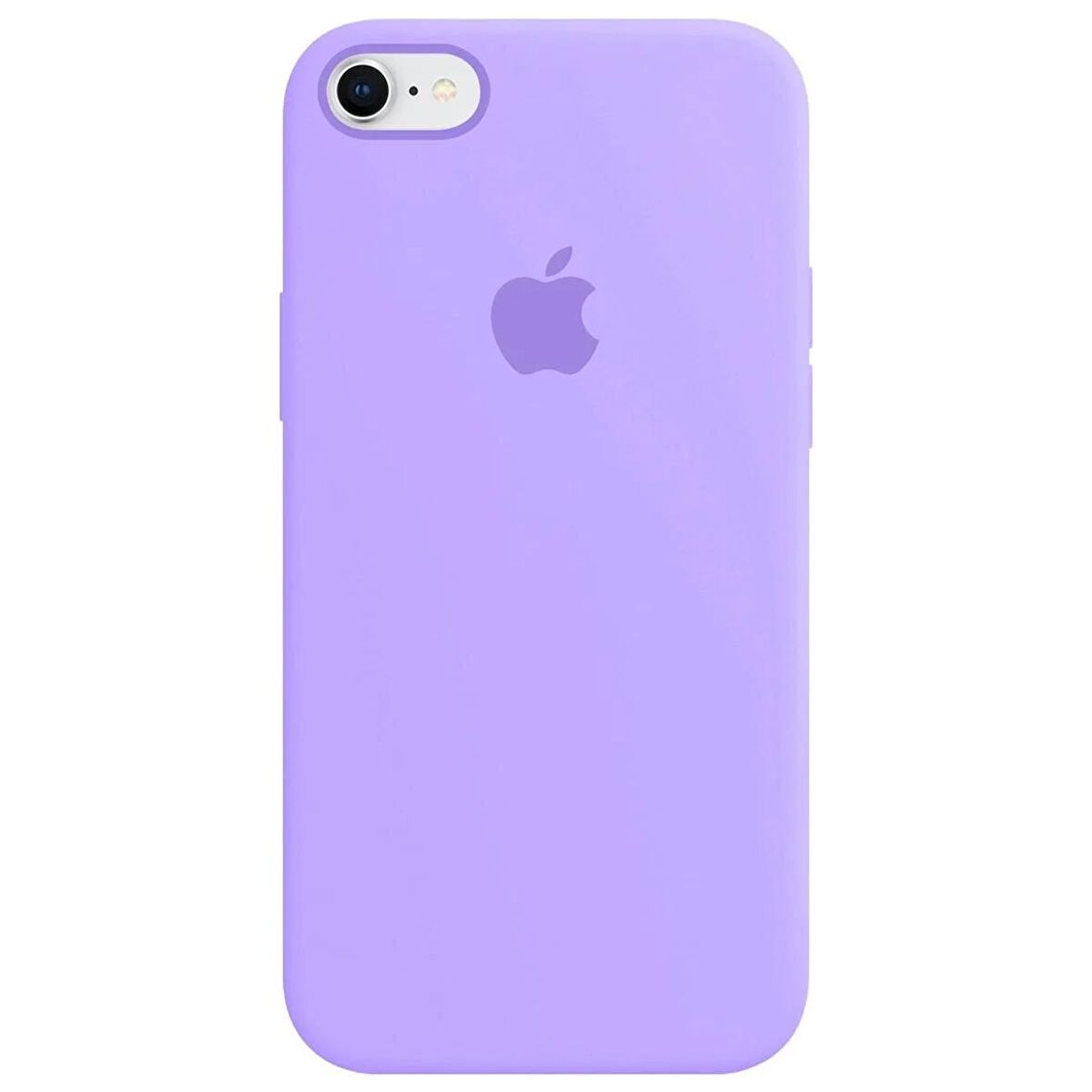 iPhone 7 ve 8 Uyumlu İçi Kadife Logolu Silikon Lansman Kılıf