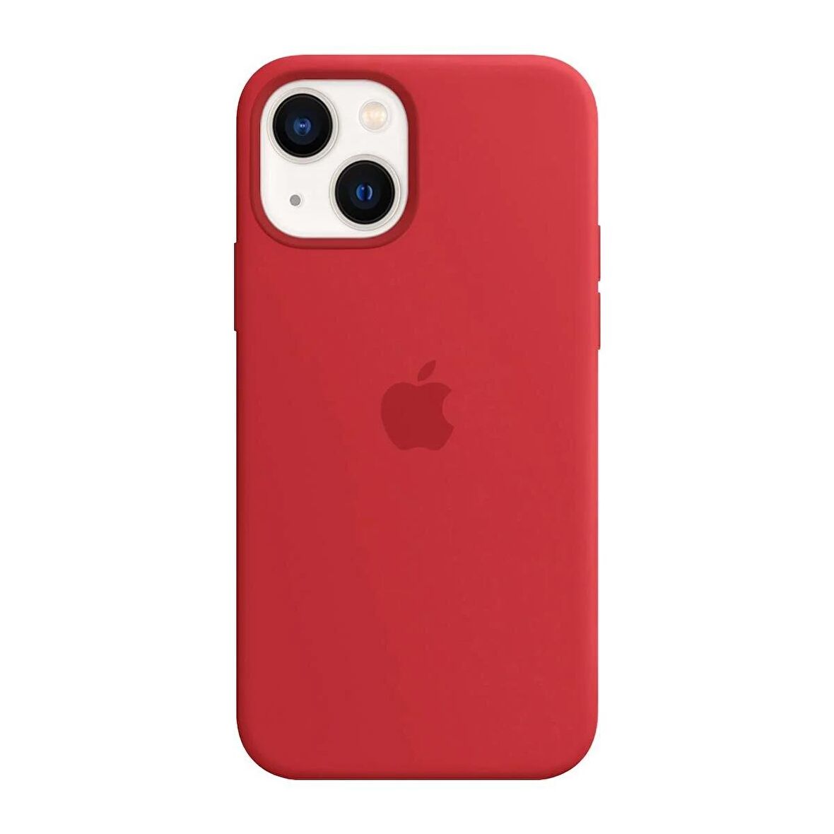 iPhone 14 PLUS İçi Kadife Logolu Silikon Lansman Kılıf