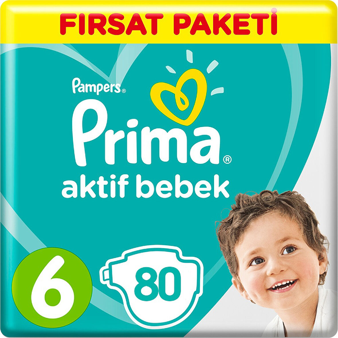 Prima Bebek Bezi 6 Numara Fırsat Paketi (2 x 40) toplam 80 Adet