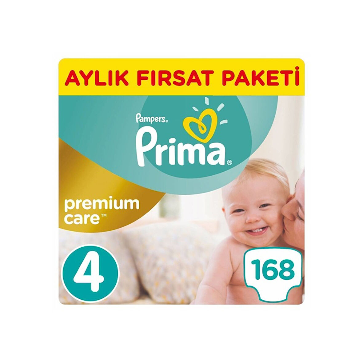 Prima Bebek Bezi Premium Care 4 Numara ( 4 x 42) 168 Adet
