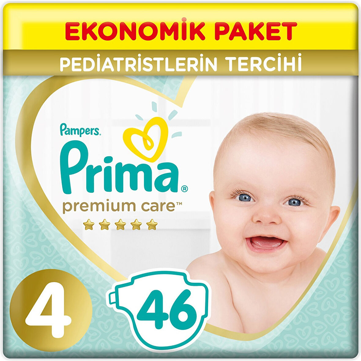 Prima Premium Care Bebek Bezi 4 Numara Ekonomik Paket 46 Adet