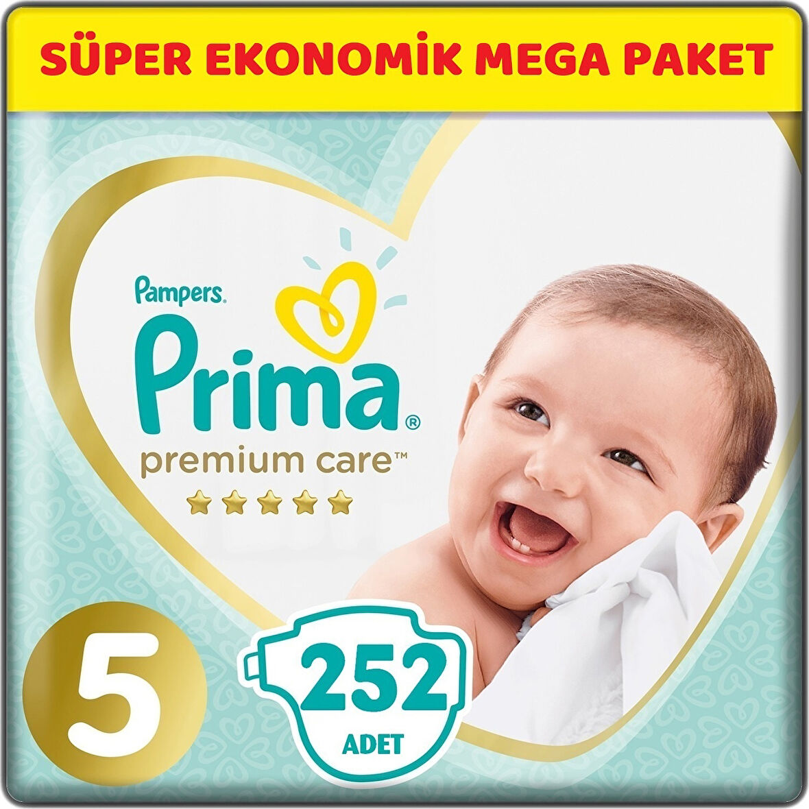 Prima Premium Care Bebek bezi Beden:5 (11-16Kg) Junior 252 Adet