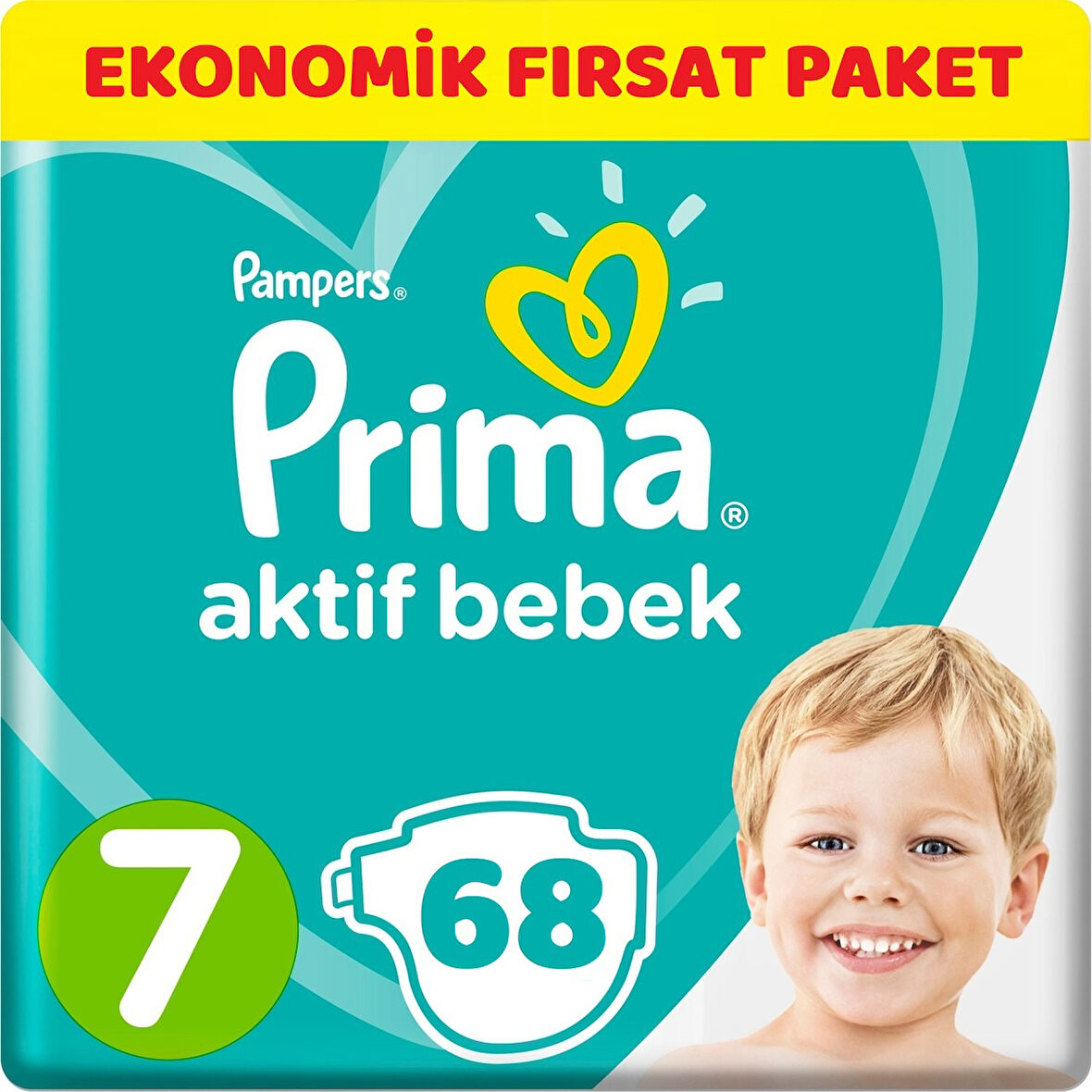Prima Bebek Bezi Beden:7 (15+Kg) XX Large 68 Adet Ekonomik Fırsat