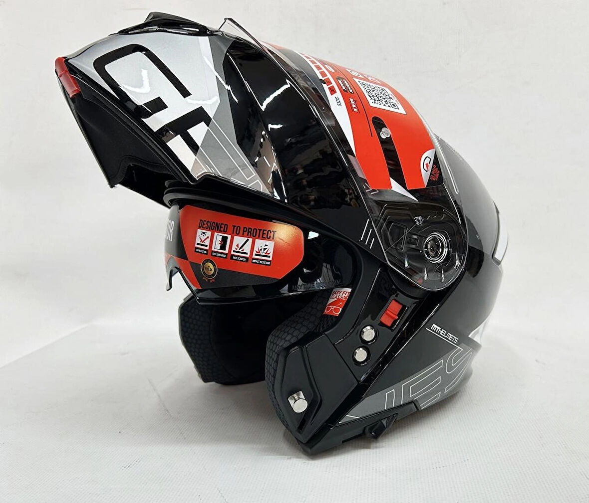 MT Genesis Sv Atempo B2 Parlak Renk Çene Açılır Kask Iç Güneş Vizörlü 2XL