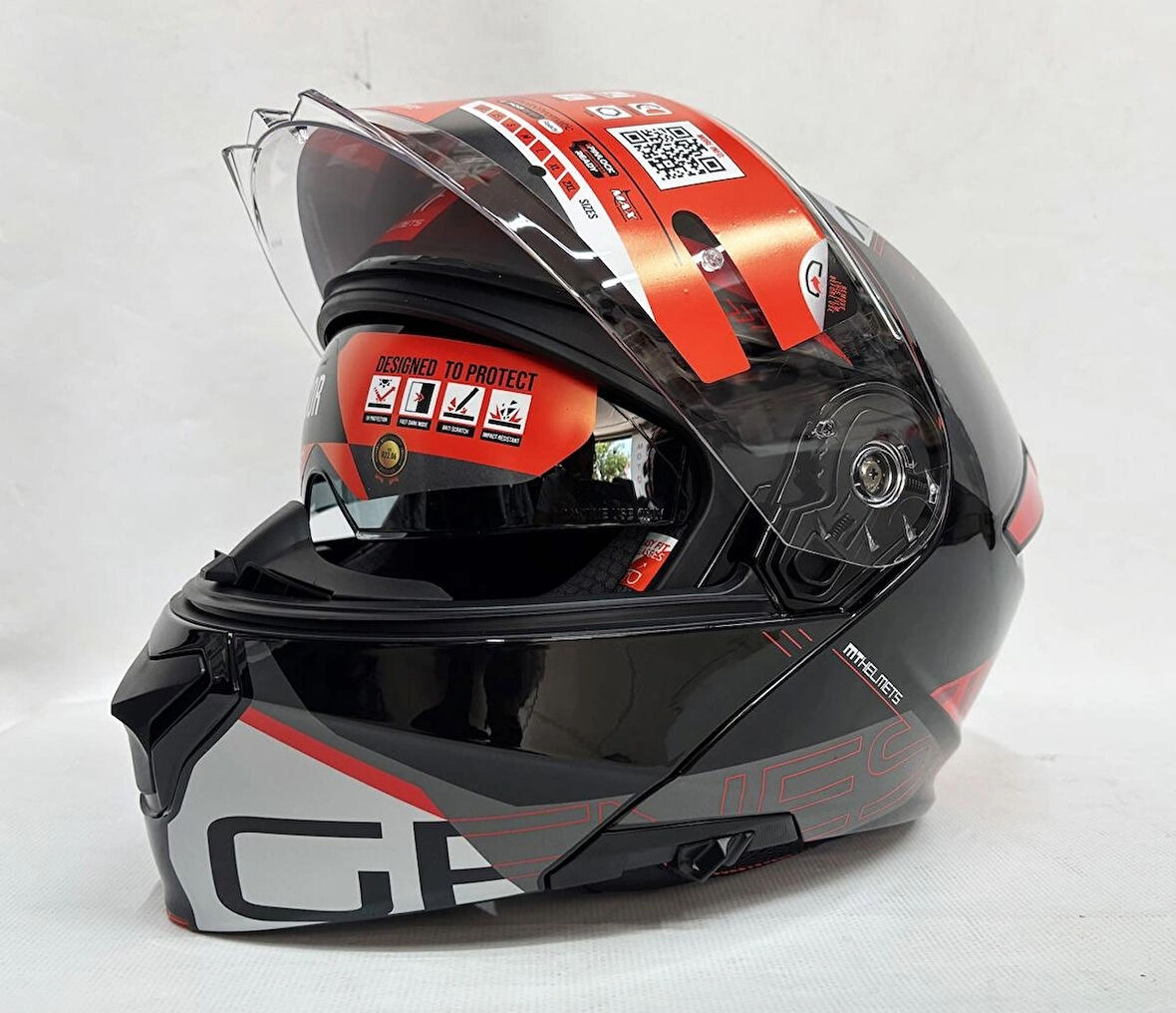 MT Genesis Sv Atempo B15 Parlak Renk Çene Açılır Kask Iç Güneş Vizörlü 2XL