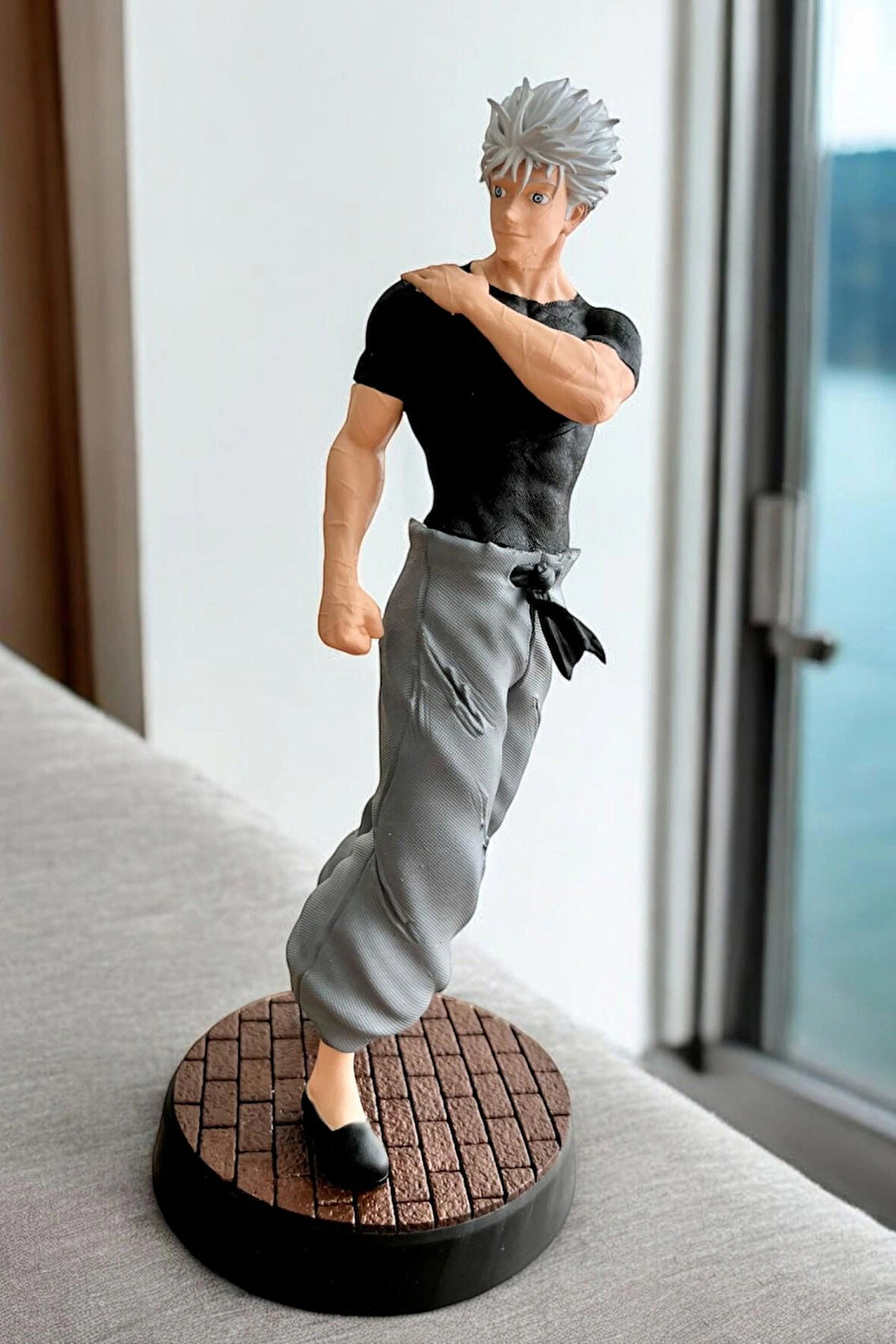 Sla Baskı El Boyama Jujutsu Kaisen Satoru Gojo Figürü 23 Cm - Yüksek Kaliteli Koleksiyon Parçası"