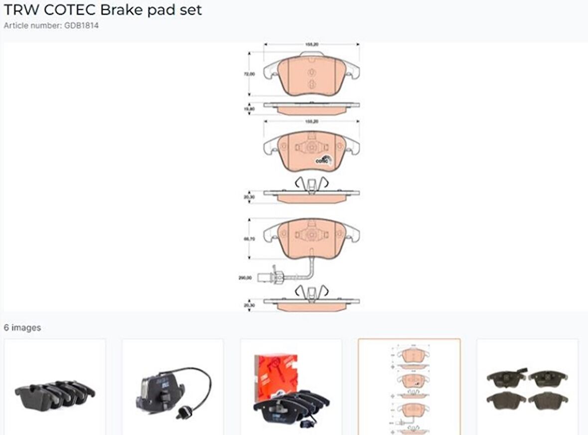 FREN BALATASI ÖN AUDI A4 8K2. B8 . A4 ALLROAD 8KH. B8 . A4 AVANT 8K5. B8 . A5 8T3 . A5 CONVERTIBLE 8F7 . A5 SPORTBACK 8TA AUDI FAW AUDI A4L B8. 828 2011 2011 8K0698151A 8K0698151F WVA24705 GOLD