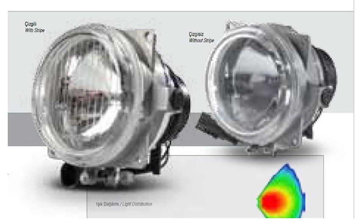 FAR SPOT CADFACE 24V KABL. SİS FARI GOLD
