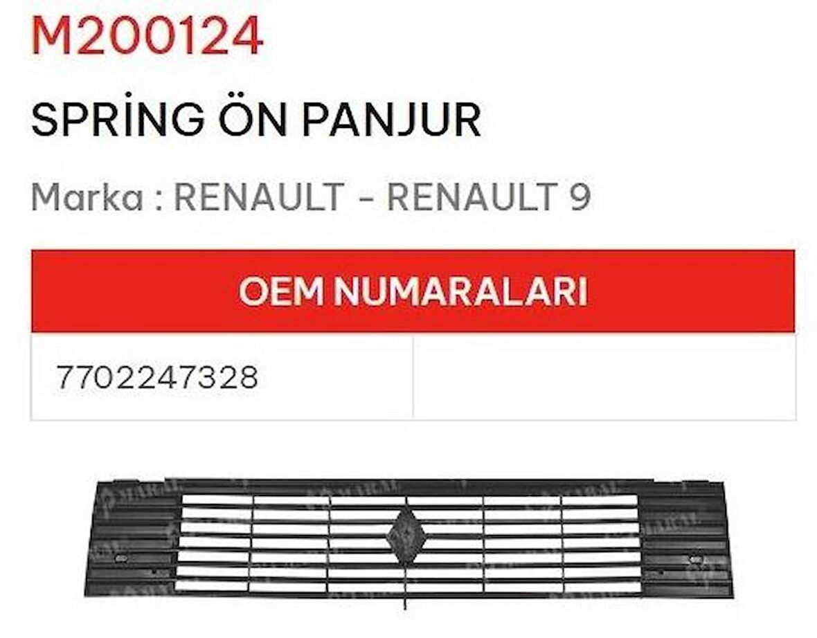 R9 Spring Ön Panjur 7702247328 GNS GOLD