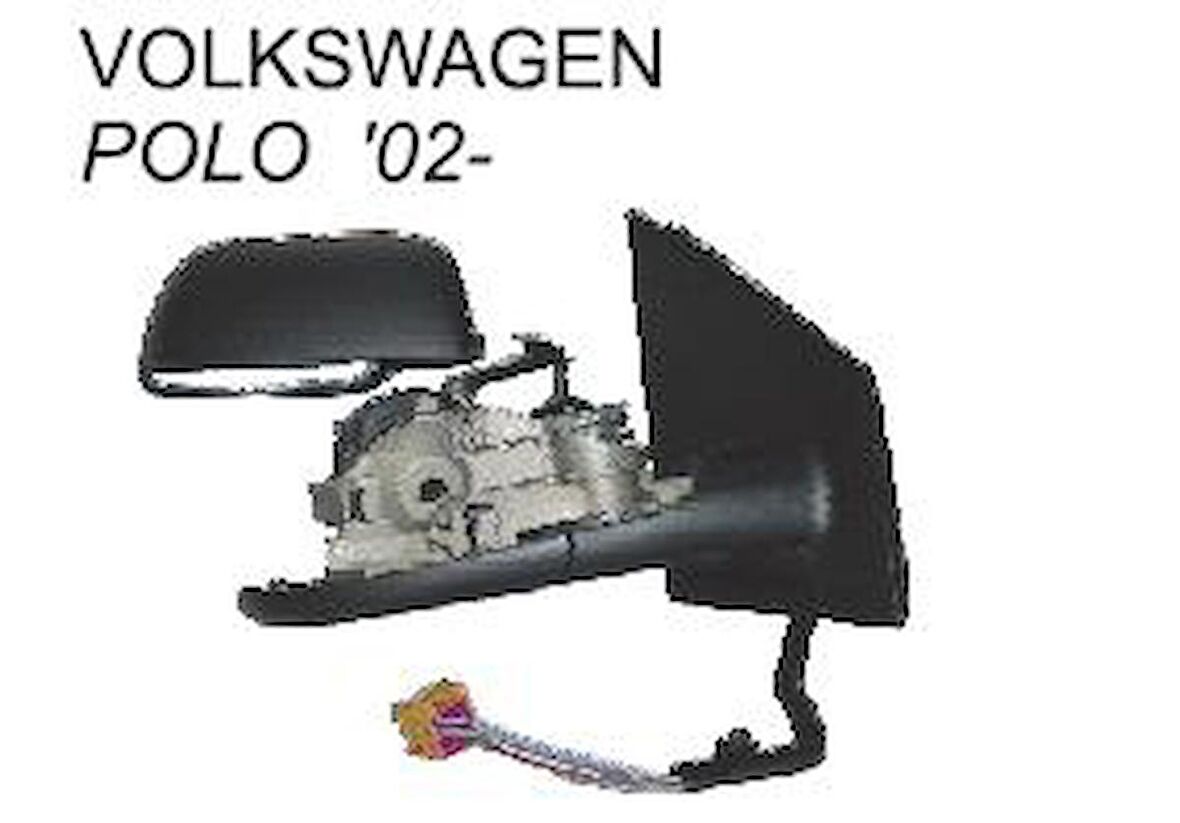 POLOSAĞ DIŞ DİKİZ AYNA (2002-&gt;) ELEKTRİKLİ ISITMALI 6Q1857508G GOLD