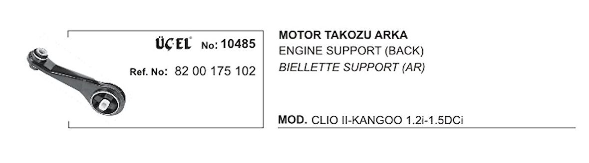 MOTOR TAKOZU 10485 CLIO-II (98-) 1.2-16V D4F (8200175102) 8200175102 GOLD