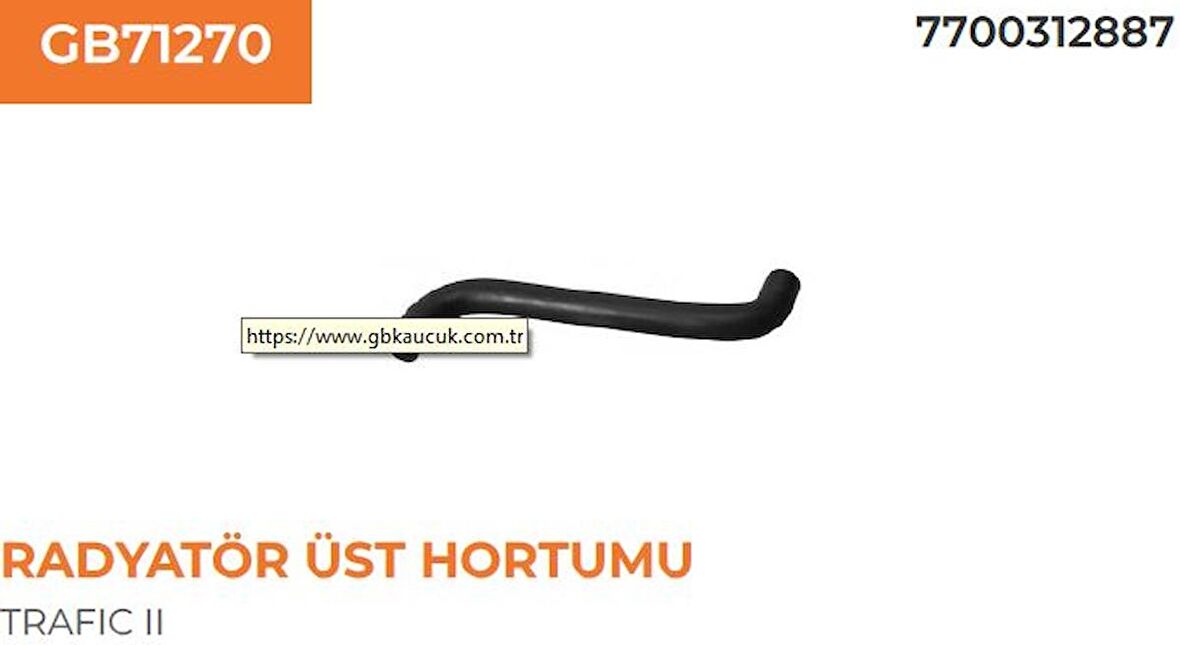 RADYATÖR ÜST HORTUMU RENAULT TRAFIC II 1,9 DCI 770 7700312887 GOLD