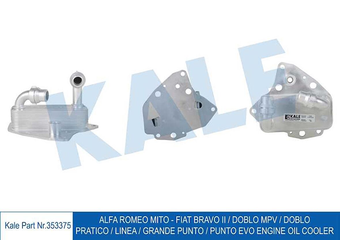 YAĞ SOĞUTUCU 353375 DOBLO 1.6JTD LINEA COMBO 12-&gt; 55208625 55220558 55236754 GOLD