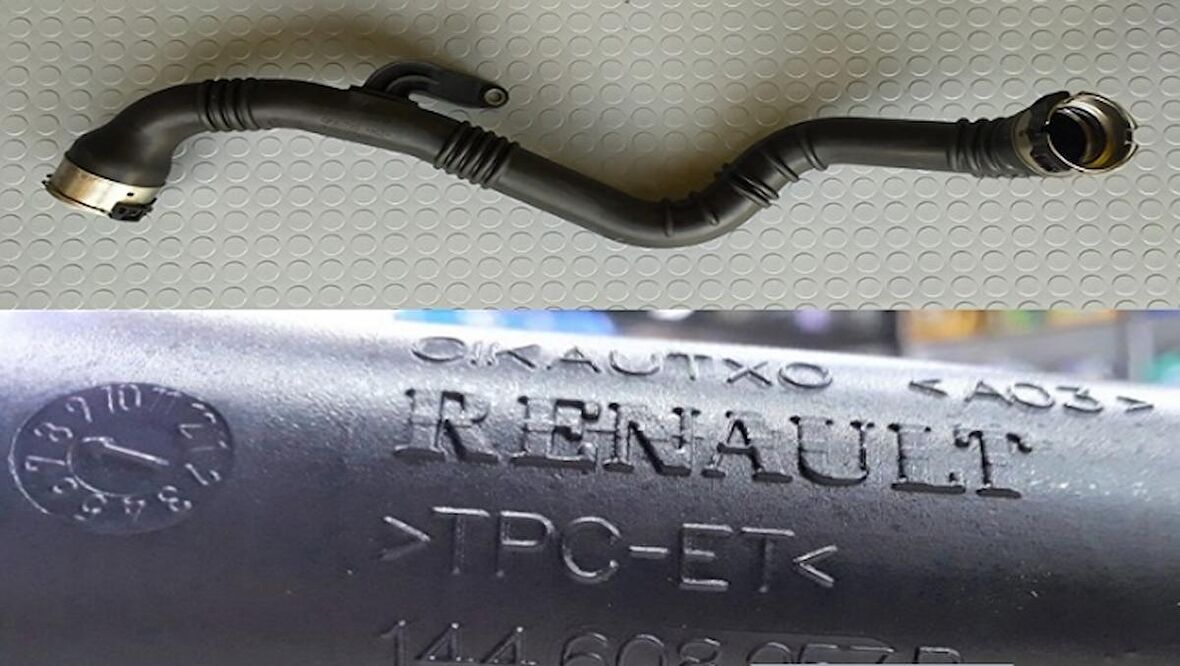 TURBO BORUSU 144608957R MEGANE IV 1.5 DCİ K9K KADJAR TALISMAN 144608957R GOLD