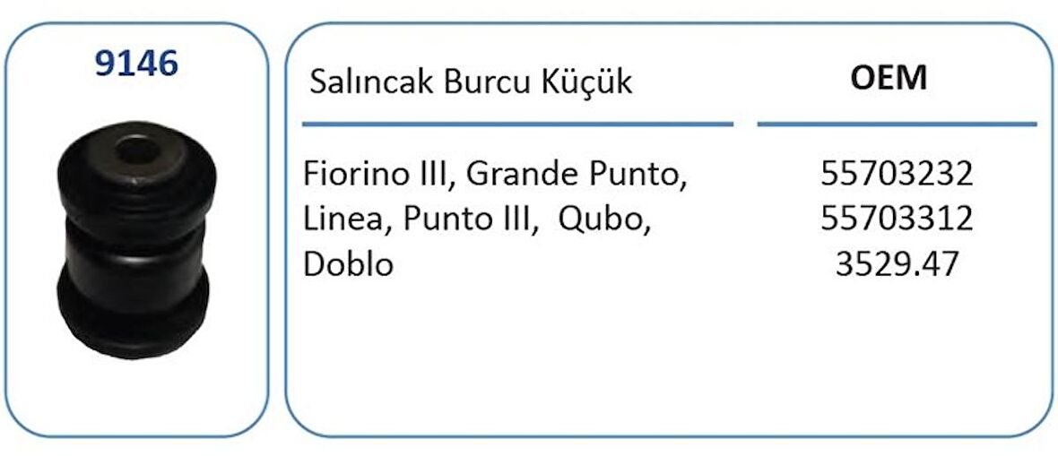 SALINCAK BURCU ALT KÜÇÜK GRANDE PUNTO LINEA FIORINO 1.3 MTJ 1.4 1.6D NEMO BIPPER CORSA D 55703232 55703312 352380 GOLD