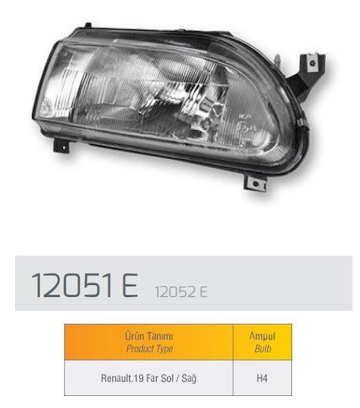 FAR SAG R19 05/92-10/95 MEKANIK H4 GOLD