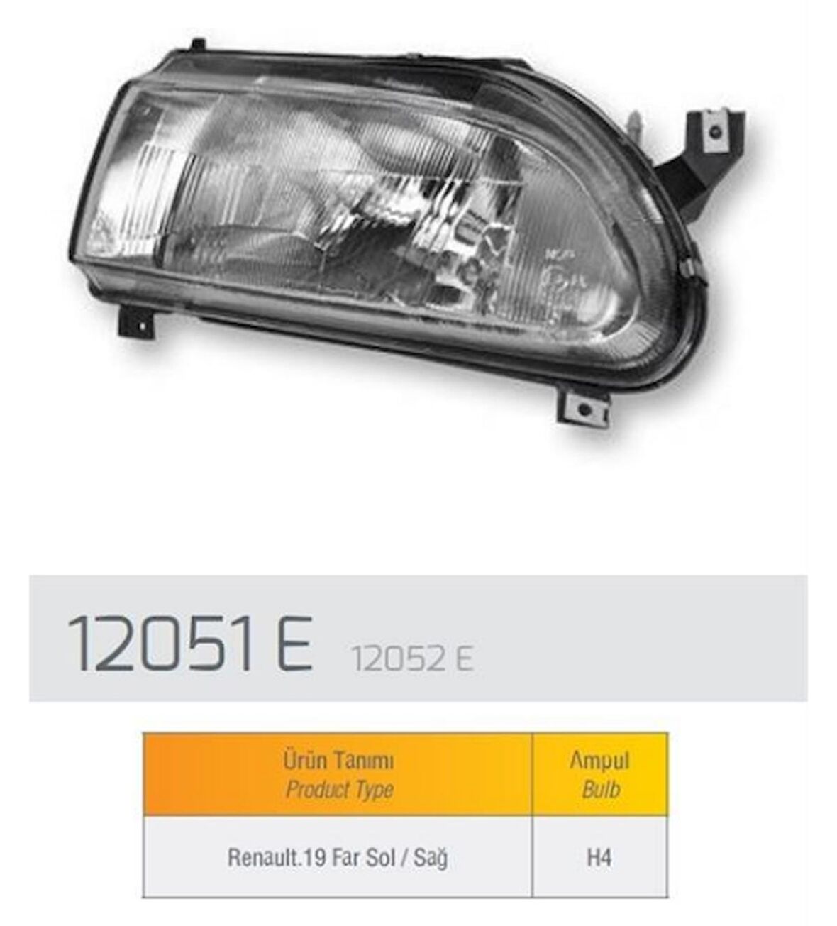 FAR SOL R19 05/92-10/95 MEKANIK H4 GOLD