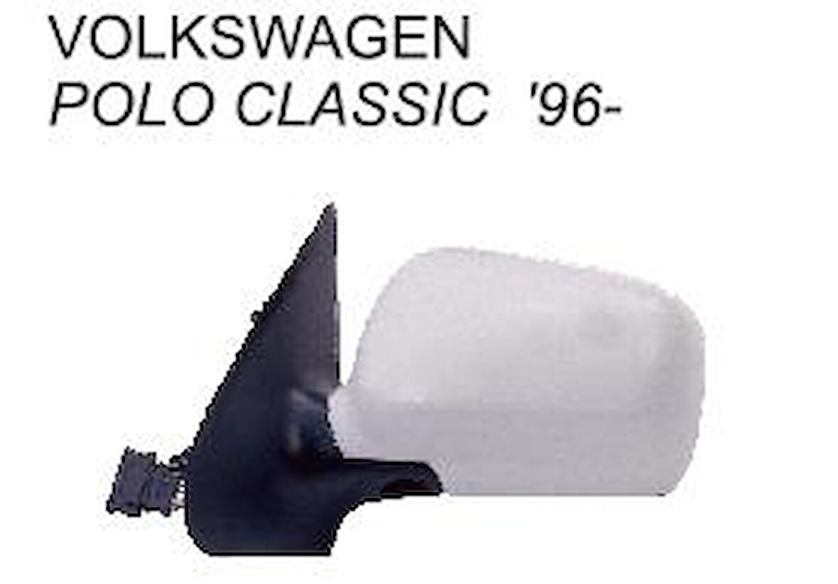 AYNA SOL VM184NHEL POLO CLASSIC (96-99) ELEKTRİKLİ ISITMALI KESİK CAM GOLD