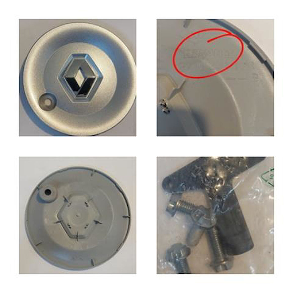 JANT KAPAĞI TK. ALİMİNYUM CLIO III MODUS (4 KAPAK+ SÖKME ANAHTAR İLE BİRLİKTE) GOLD