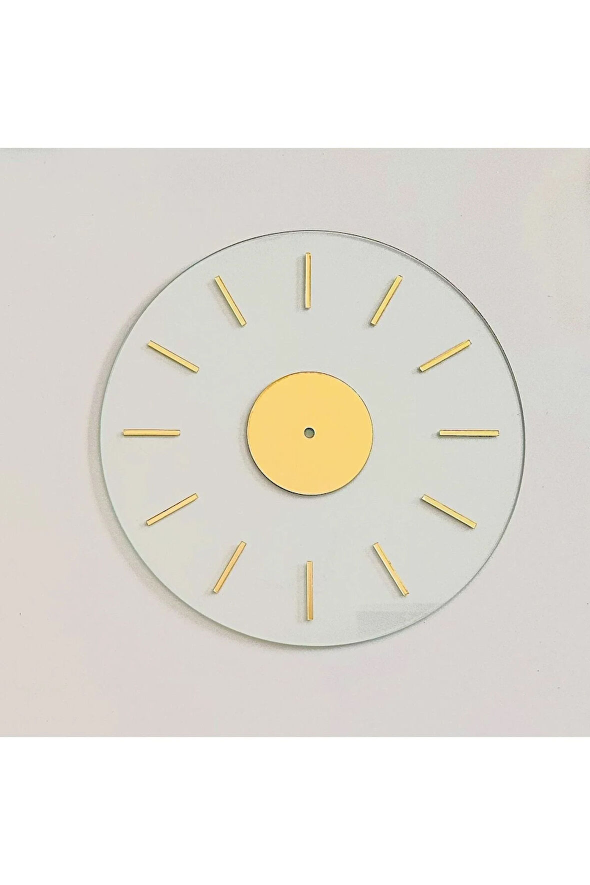 Gold Çubuk Rakamlı Şeffaf Cam *(SADECE CAM)*