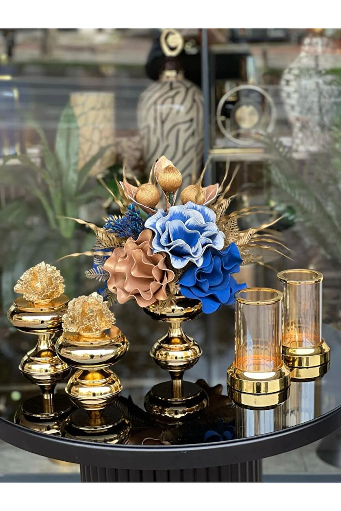 Yapay Çiçekli 5 Parça Set No:4