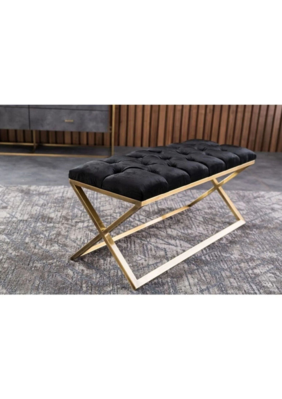 Modern Makyaj Sandalyesi Metal Puf & Beach Yatak Ucu Oturağı Özel Tasarım  Oturak