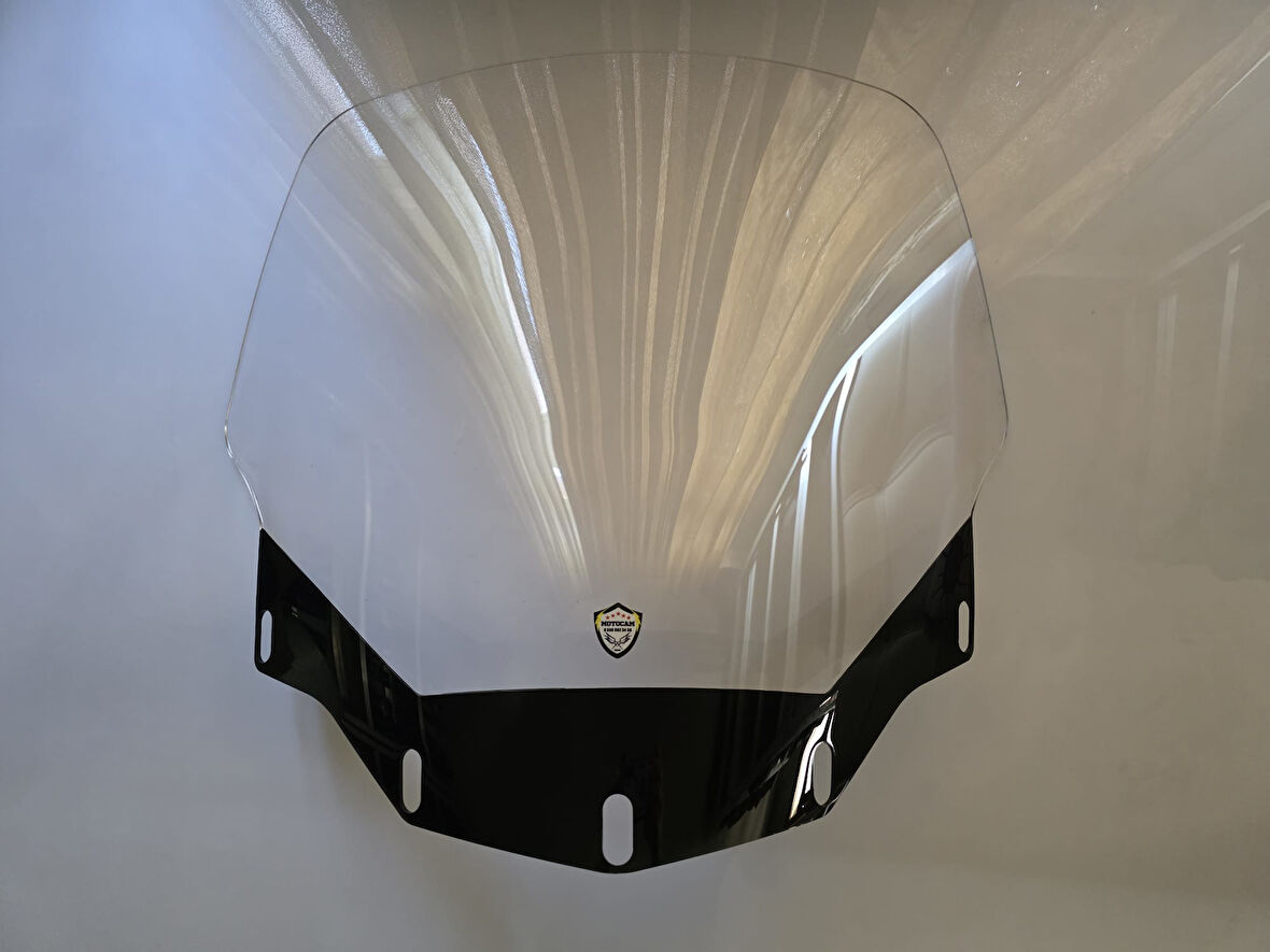 MOTOCAM Honda Goldwing GL 1500 Siperlik Ön Cam 2007-2008 Model 66cm Şeffaf Renkli 4mm