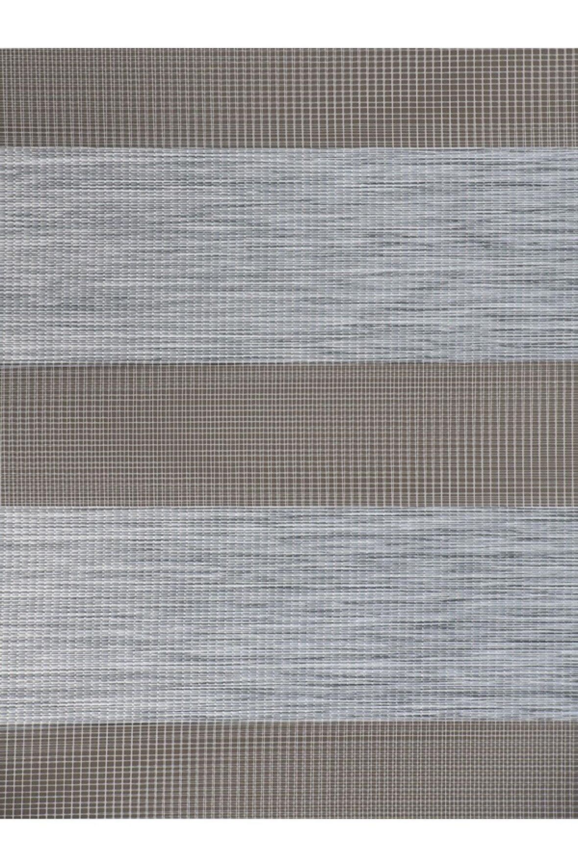 Network Awm Düz Gri Zebra Perde