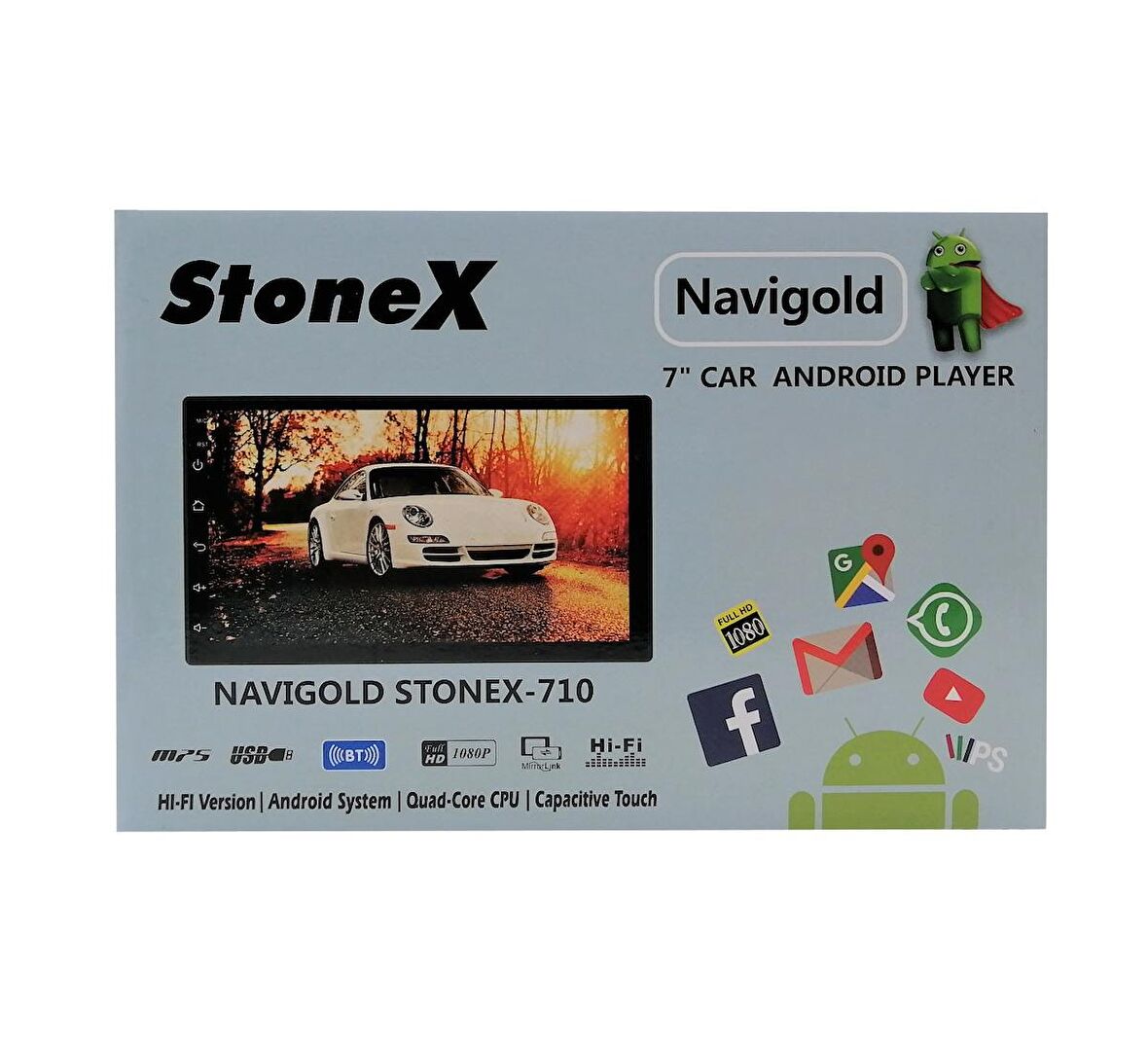 Navigold Stonex 710 7” 10.1 Android Double Oto Teyp Geri Görüş Kamerası Hediyeli