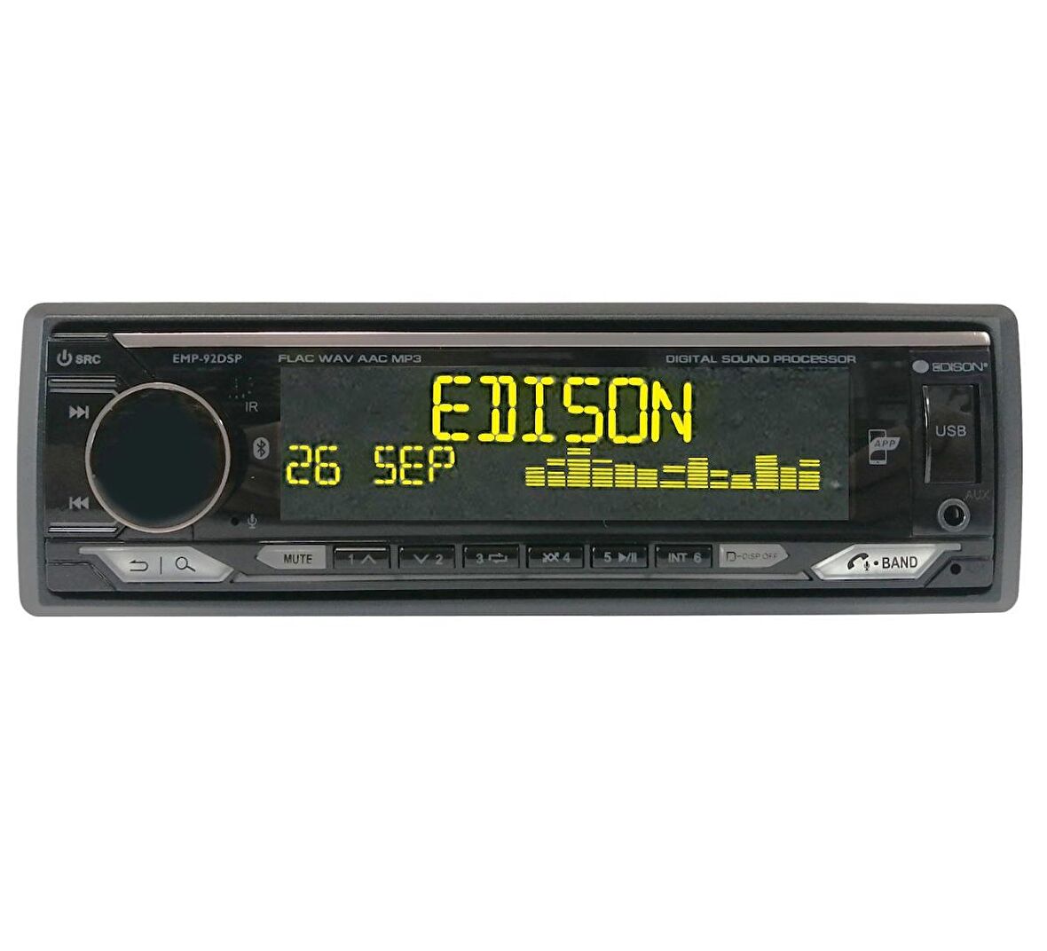 Edison EMP-92 DSP Oto Teyp 3 Anfi Çıkışlı DSP İşlemcili Telefon Kontrollü USB/BT /AUX