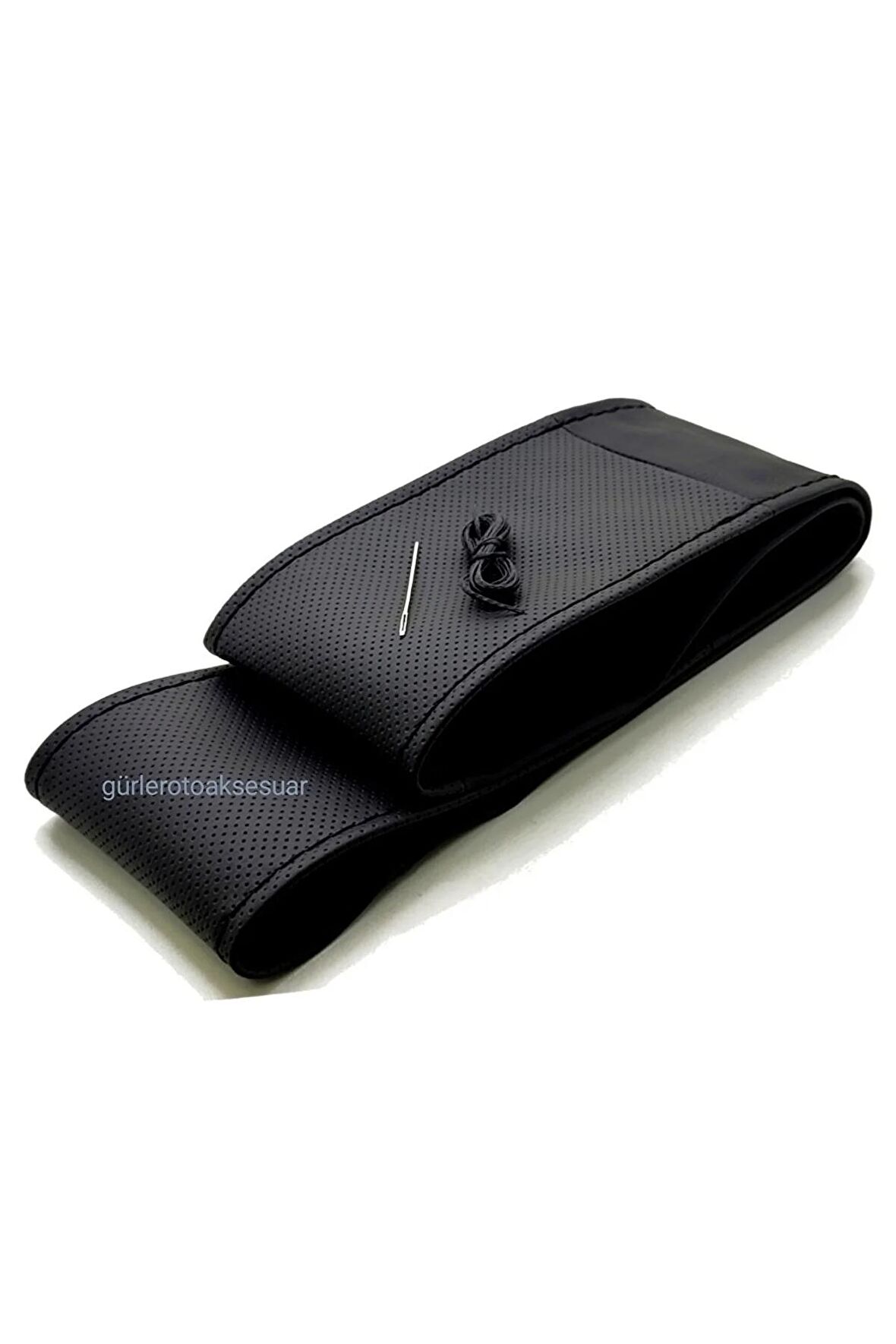 Renault Megane 3 Uyumlu Dikmeli Direksiyon Kılıfı Noktalı-soft Siyah