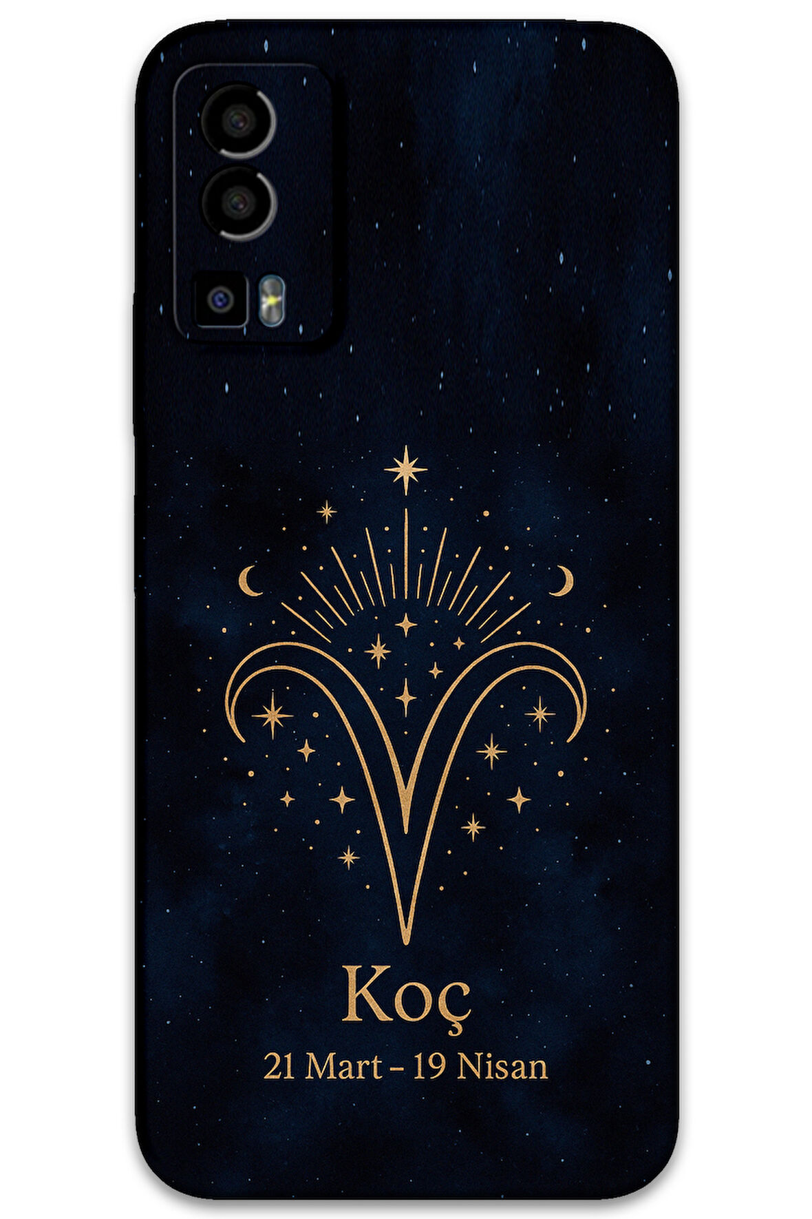 GM 23 Uyumlu Koç Burcu Desenli Telefon Kılıfı + Ekran Koruyucu - 5768